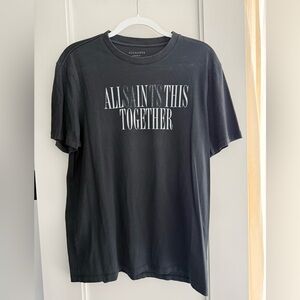 Vintage Wash All Saints T-shirt. Part of inclusion collection.